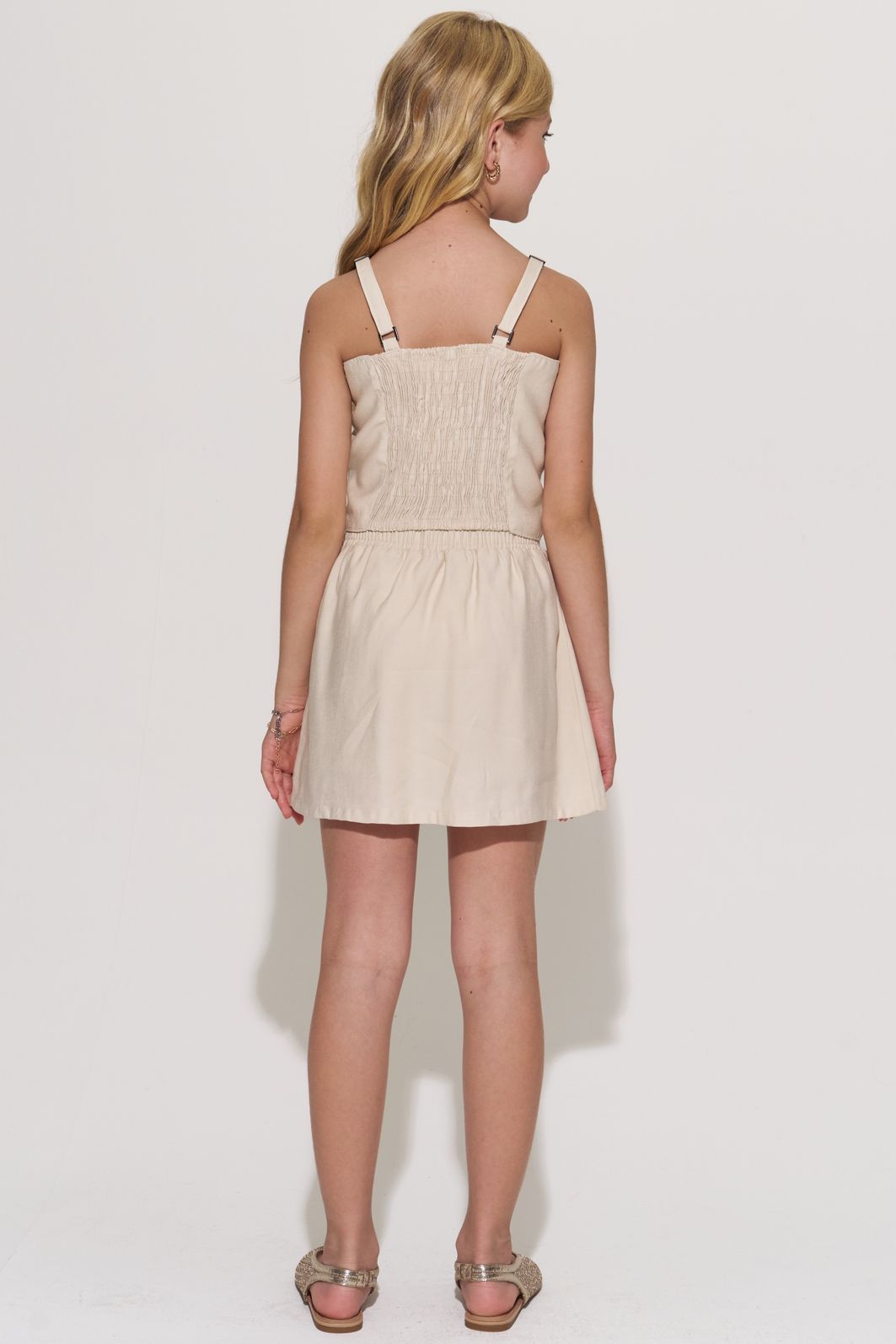 Conjunto de top e saia em alfaiataria brunello com shorts embutido 95658 Lilimoon Teen Menina