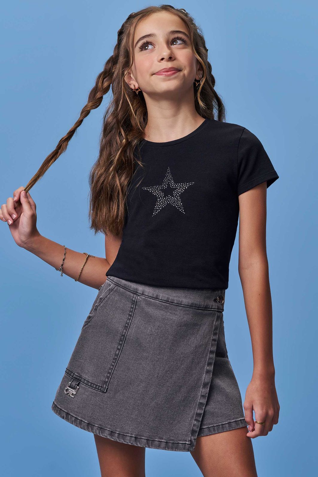 Blusa em cotton 98487 Vic Teen Menina Blusa em cotton 98487 Vic Teen Menina