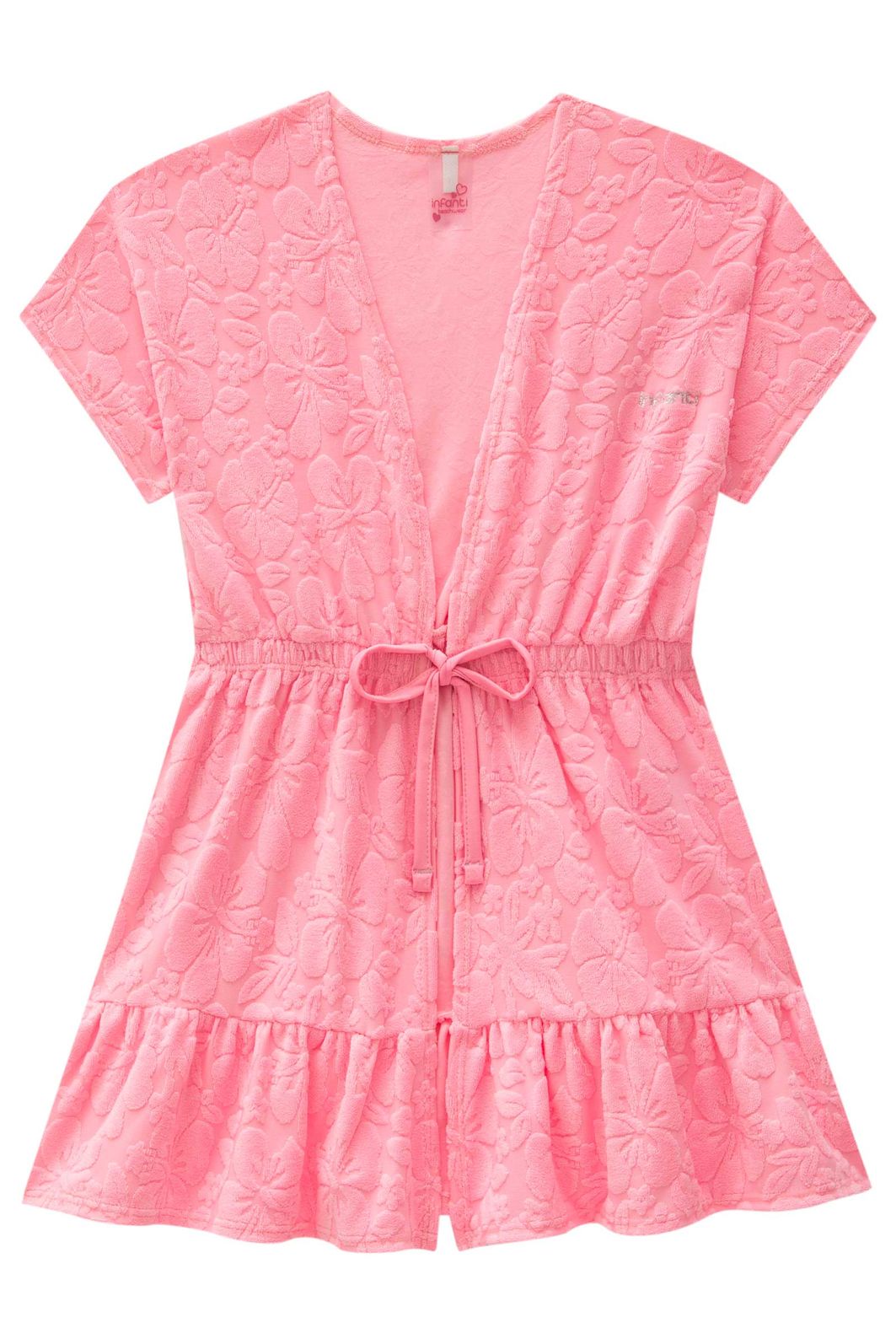 Saída de praia em malha atoalhada 95306 Infanti Infantil Menina Saída de praia em malha atoalhada 95306 Infanti Infantil Menina