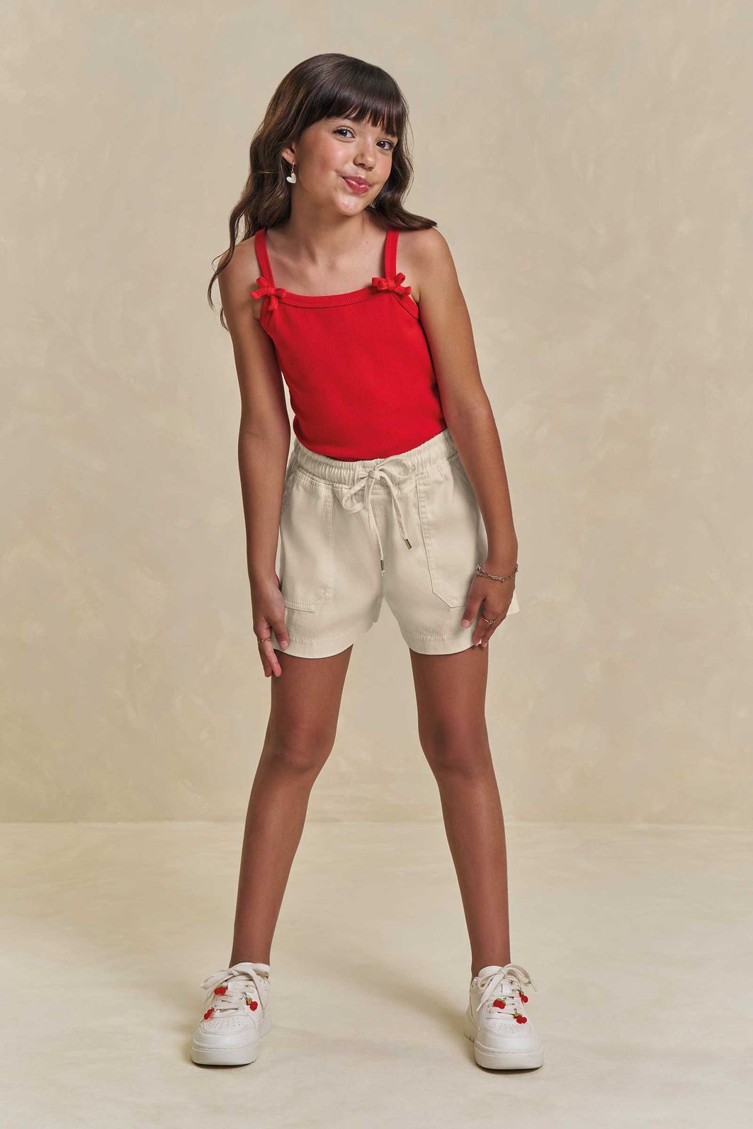 Conjunto de regata em canelado liz e shorts em sarja com elastano 95859 Lilimoon Teen Menina Conjunto de regata em canelado liz e shorts em sarja com elastano 95859 Lilimoon Teen Menina