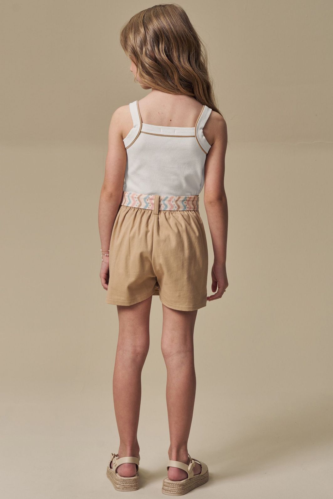 Conjunto de regata em canelado liz e short saia em sarja com elastano 97047 Infanti Infantil Menina Conjunto de regata em canelado liz e short saia em sarja com elastano 97047 Infanti Infantil Menina