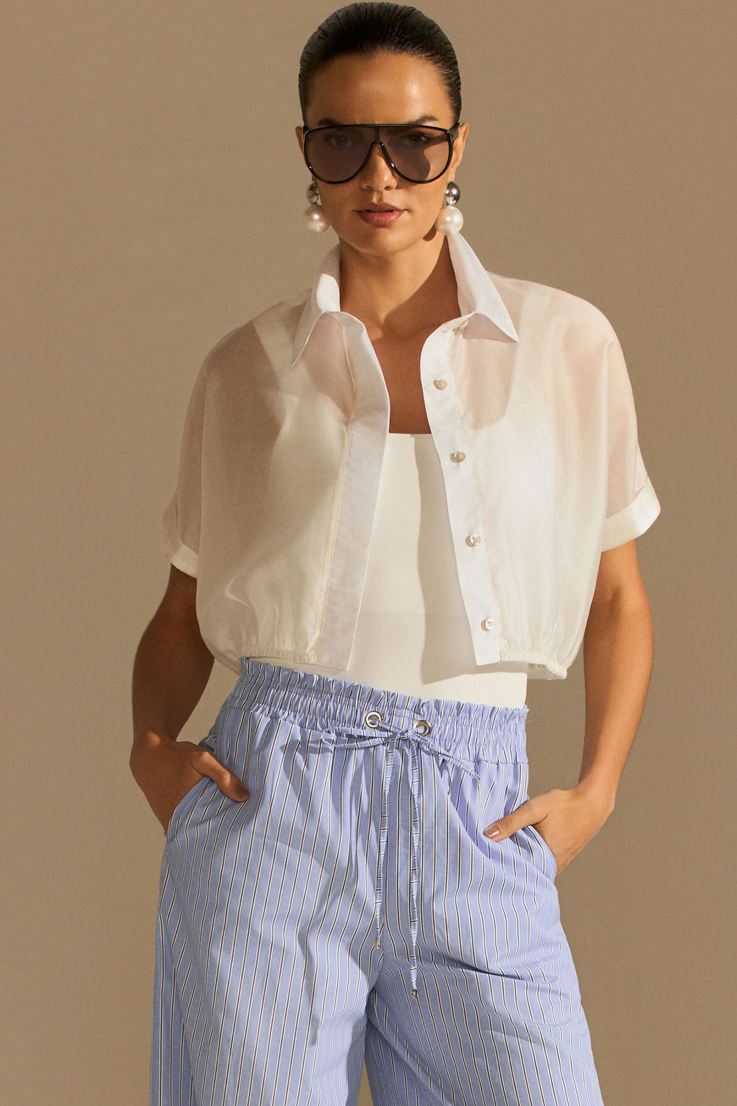 Camisa em blend de liocel 96944 Linzzi Camisa em blend de liocel 96944 Linzzi
