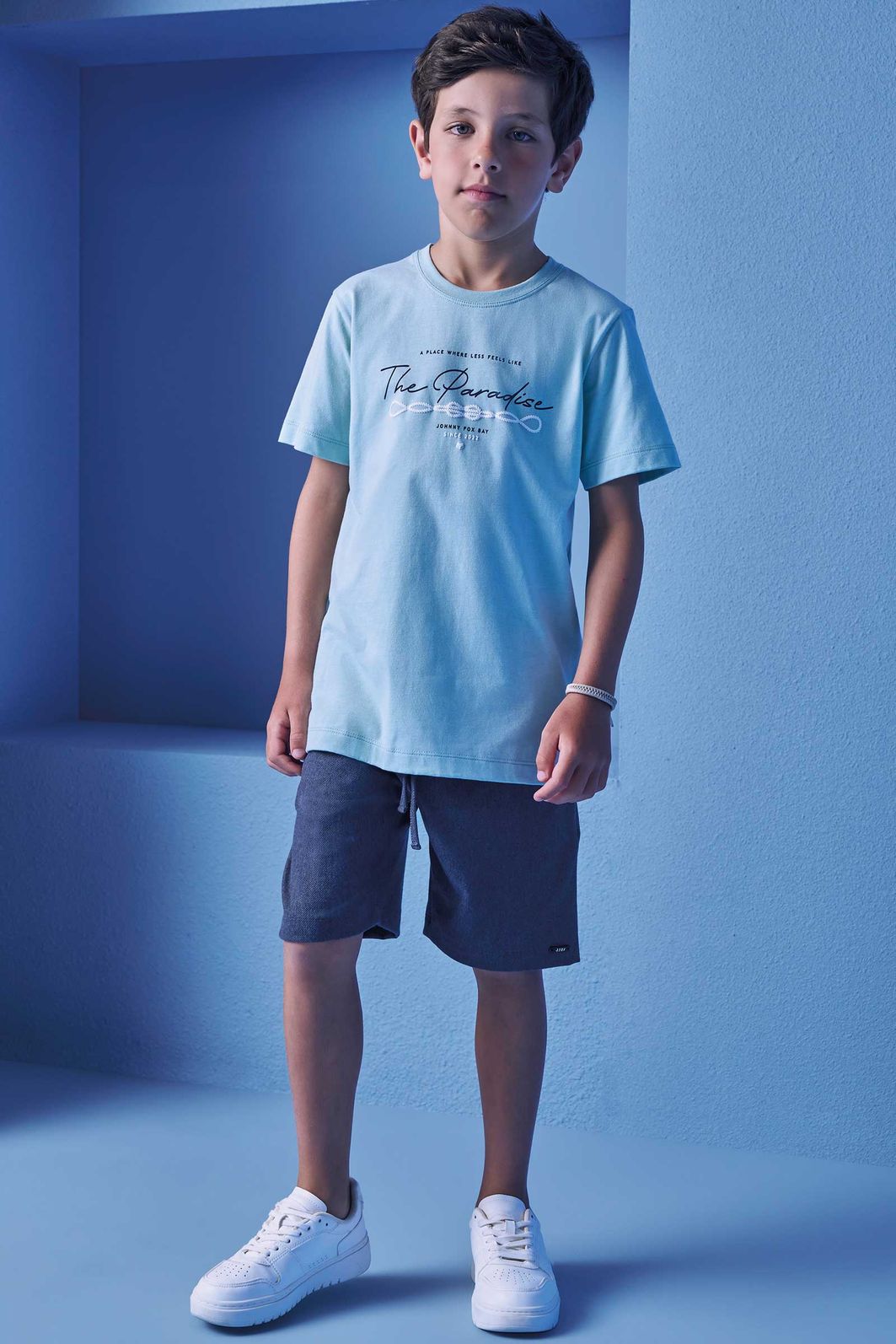 Camiseta em meia malha 98655 Johnny Fox Teen Menino Camiseta em meia malha 98655 Johnny Fox Teen Menino