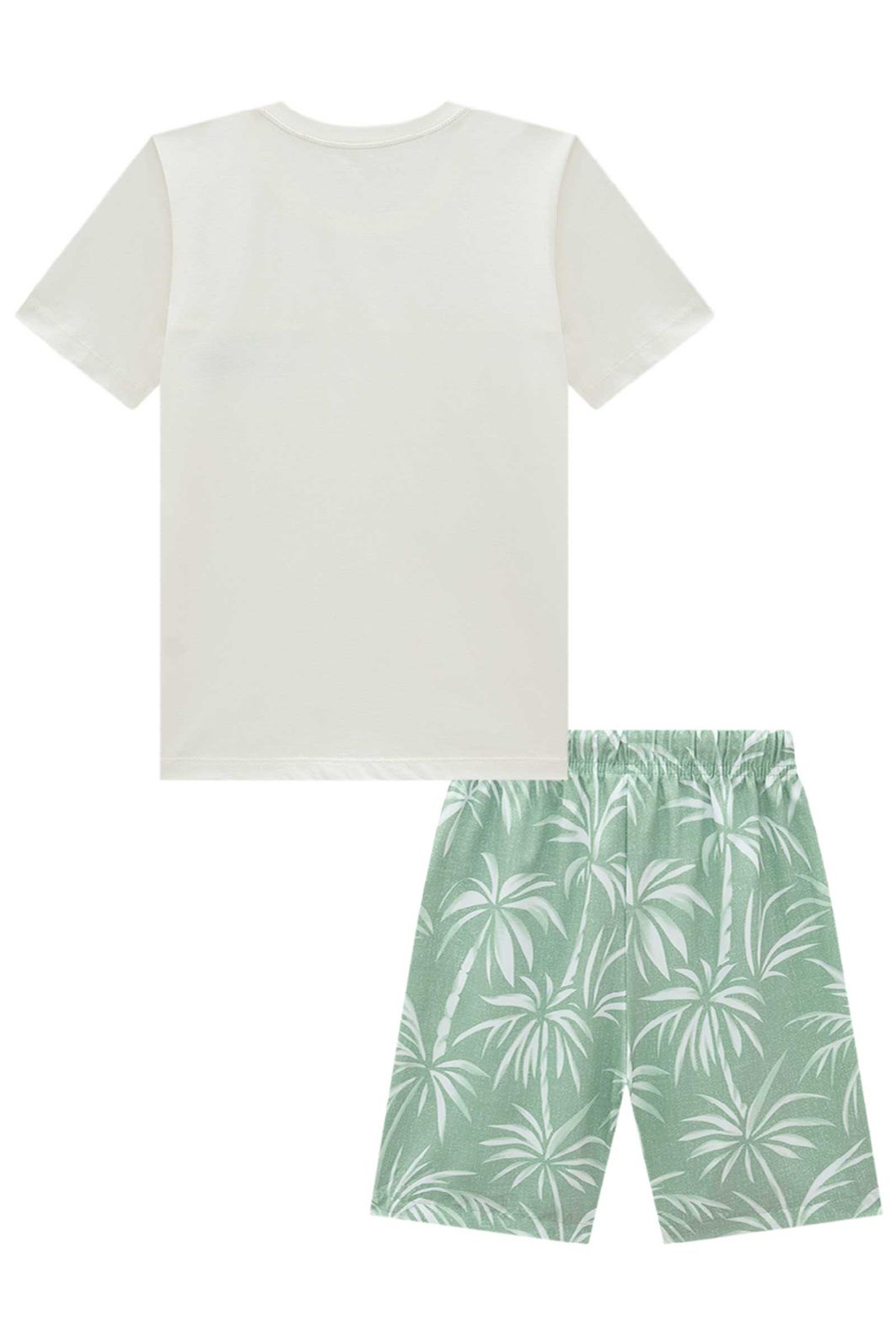 Conjunto de camiseta em meia malha e bermuda em nylon ergonomic com elastano 98695 Johnny Fox Teen Menino Conjunto de camiseta em meia malha e bermuda em nylon ergonomic com elastano 98695 Johnny Fox Teen Menino
