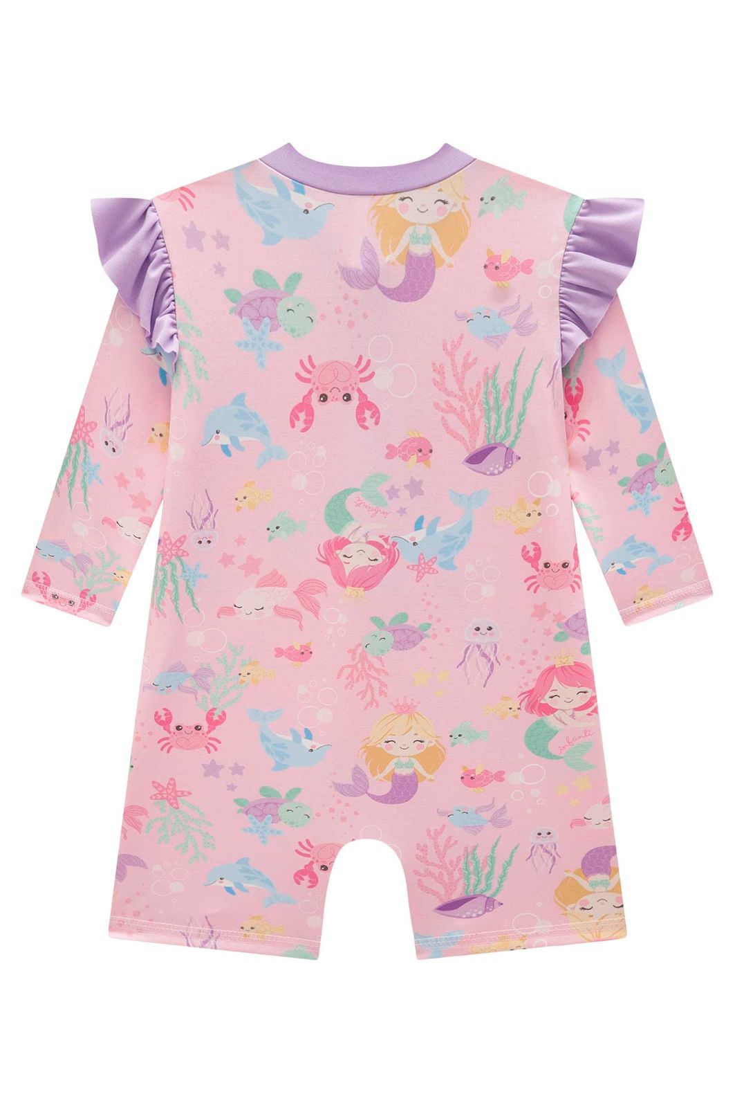 Macacão em malha UV dry com proteção UV 50+ 95665 Infanti Bebê Menina Macacão em malha UV dry com proteção UV 50+ 95665 Infanti Bebê Menina