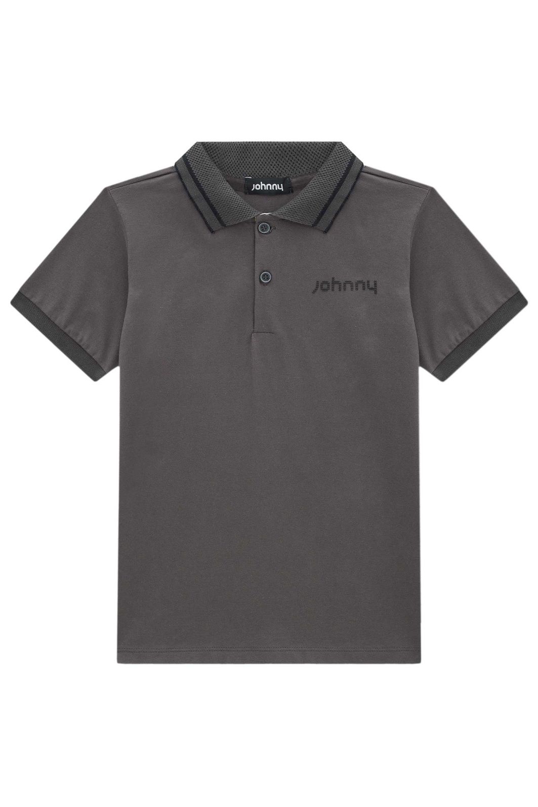 Camisa polo em piquet com elastano 96037 Johnny Fox Teen Menino Camisa polo em piquet com elastano 96037 Johnny Fox Teen Menino