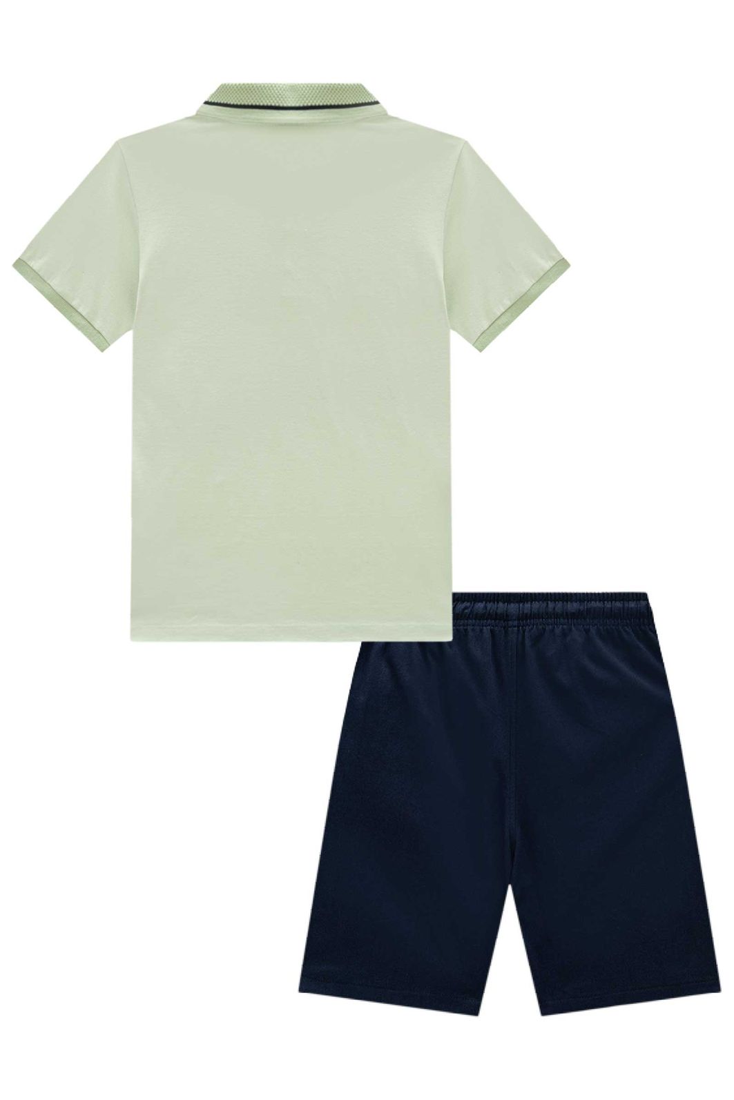 Conjunto de camisa polo em piquet com elastano e bermuda em sarja girassol com elastano 96398 Johnny Fox Teen Menino Conjunto de camisa polo em piquet com elastano e bermuda em sarja girassol com elastano 96398 Johnny Fox Teen Menino