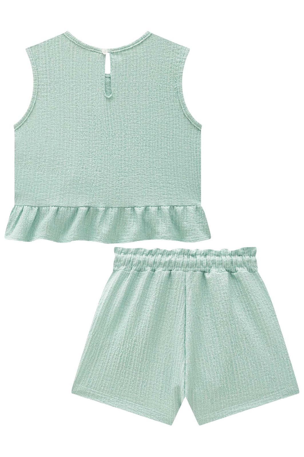 Conjunto de regata e shorts em malha anarruga 97036 Infanti Infantil Menina Conjunto de regata e shorts em malha anarruga 97036 Infanti Infantil Menina
