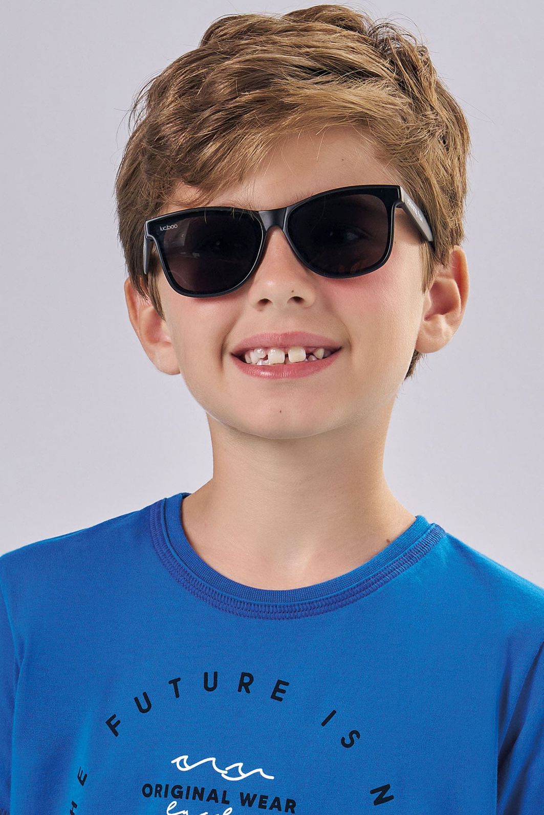 Óculos de sol com proteção UV (acompanha caixinha e estojo) 88501 LucBoo Infantil Menino Óculos de sol com proteção UV (acompanha caixinha e estojo) 88501 LucBoo Infantil Menino