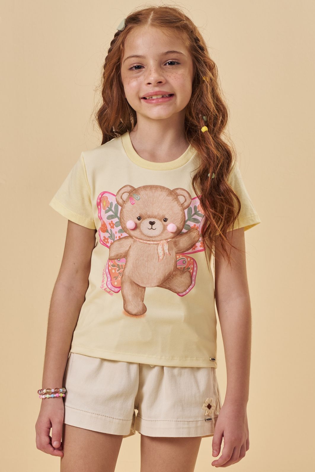 Blusa em meia malha 95532 Kukiê Infantil Menina Blusa em meia malha 95532 Kukiê Infantil Menina