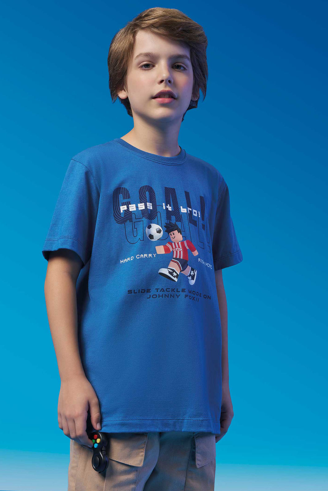 Camiseta em meia malha 94320 Johnny Fox Teen Menino Camiseta em meia malha 94320 Johnny Fox Teen Menino