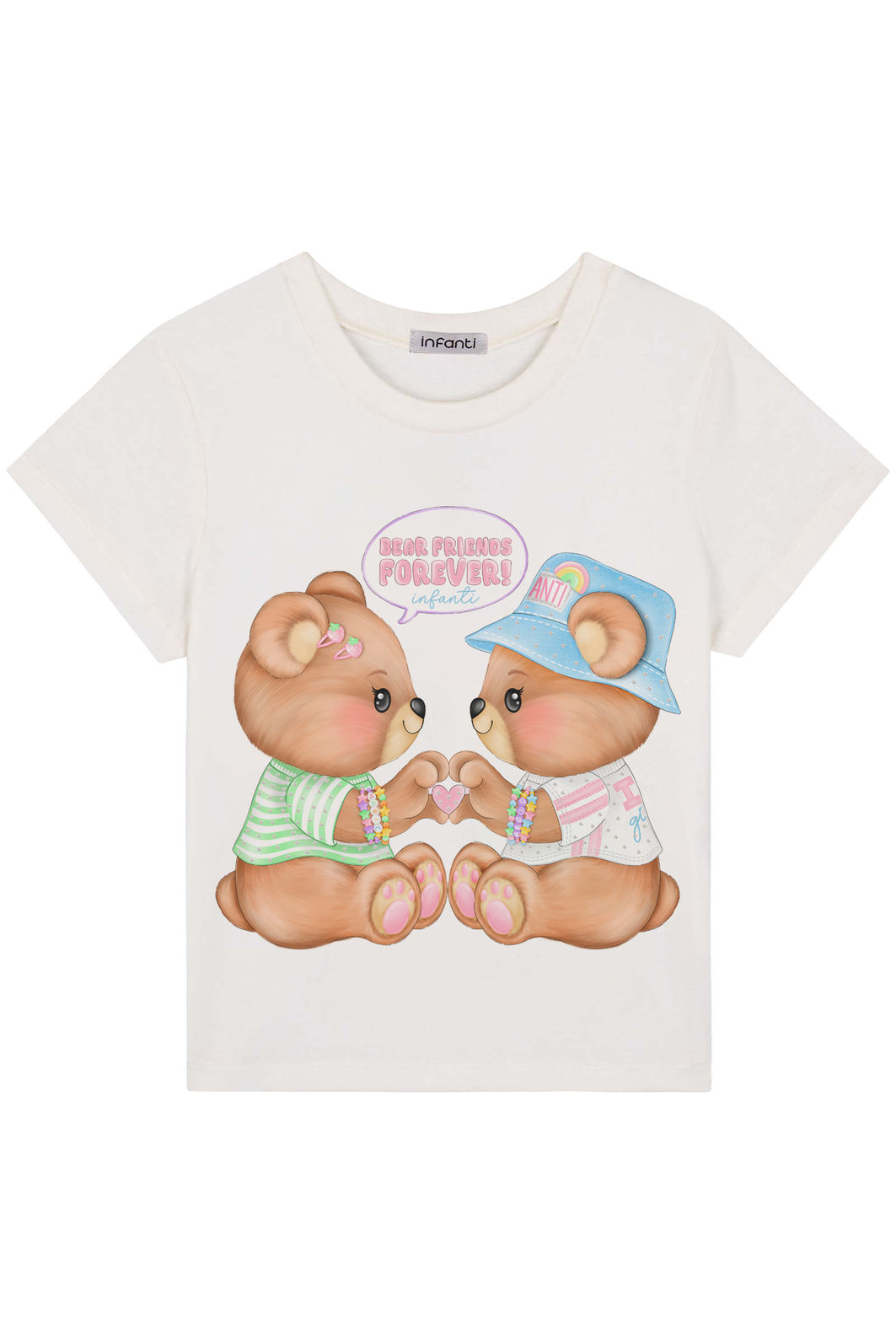 Blusa em meia malha. Acompanha kits pulseiras 93433 Infanti Infantil Menina Blusa em meia malha. Acompanha kits pulseiras 93433 Infanti Infantil Menina