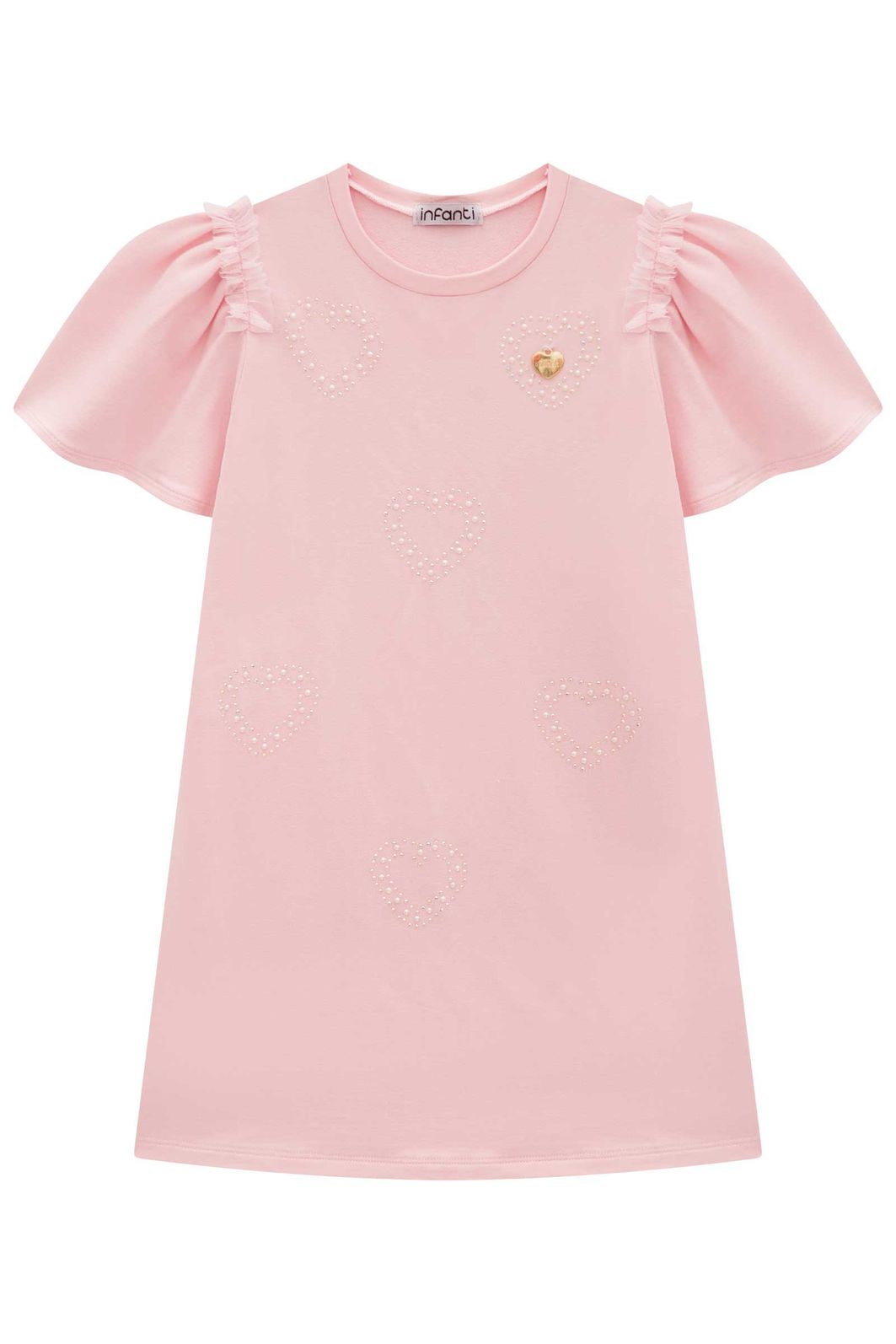 Vestido em molevisco 98765 Infanti Infantil Menina Vestido em molevisco 98765 Infanti Infantil Menina