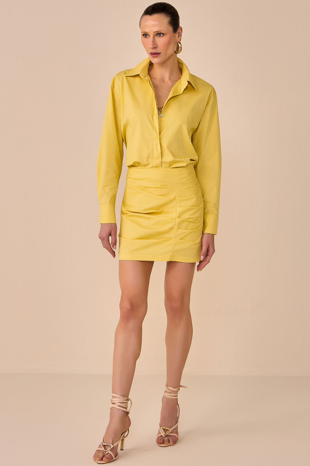 Short-saia em tricoline premium com elastano 95843 Linzzi Short-saia em tricoline premium com elastano 95843 Linzzi