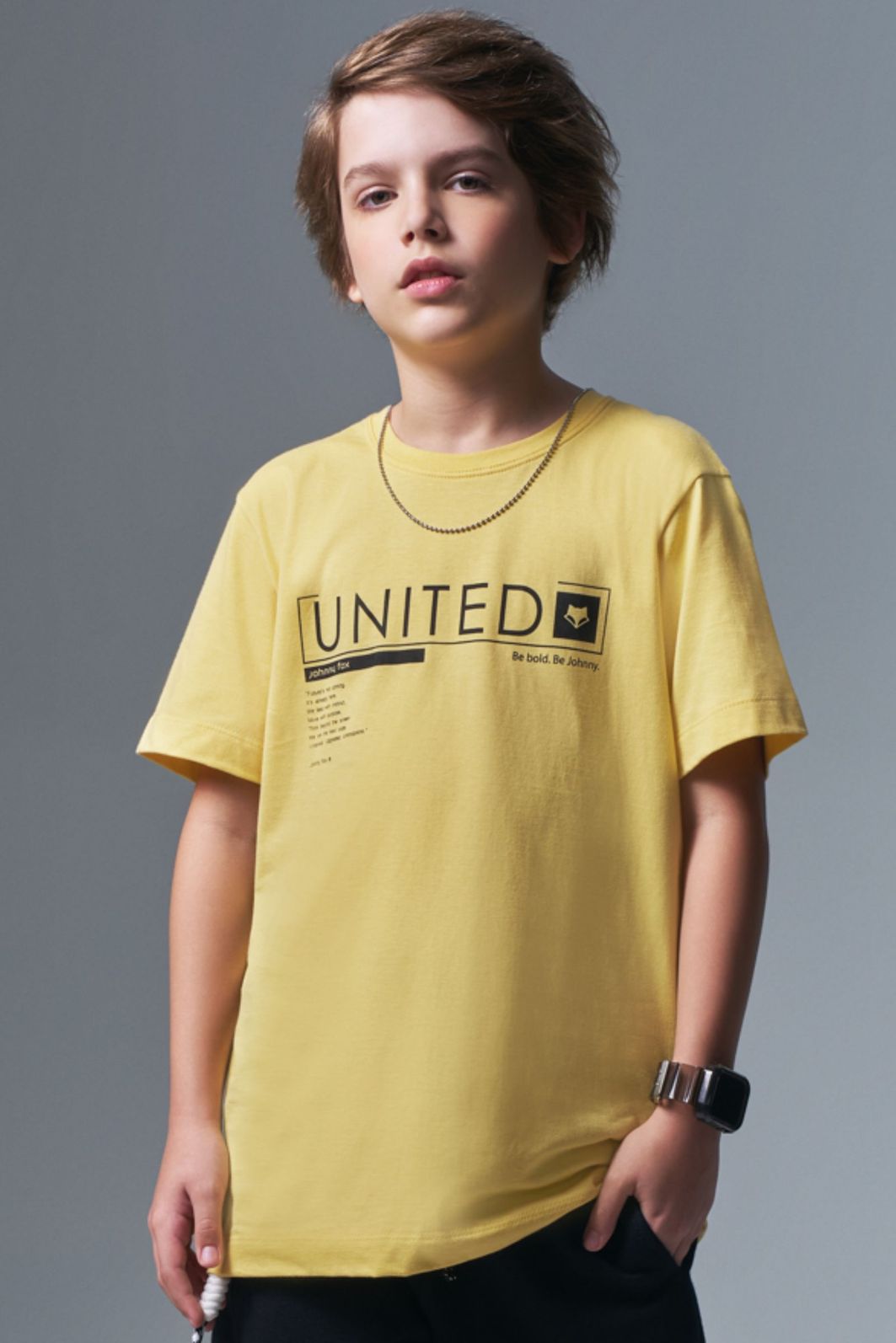 Camiseta em meia malha 96642 Johnny Fox Teen Menino Camiseta em meia malha 96642 Johnny Fox Teen Menino