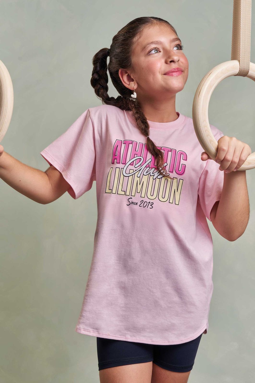 Conjunto de camiseta over em meia malha e shorts em malha poliamida com proteção UV 50+ 96493 Lilimoon Teen Menina Conjunto de camiseta over em meia malha e shorts em malha poliamida com proteção UV 50+ 96493 Lilimoon Teen Menina