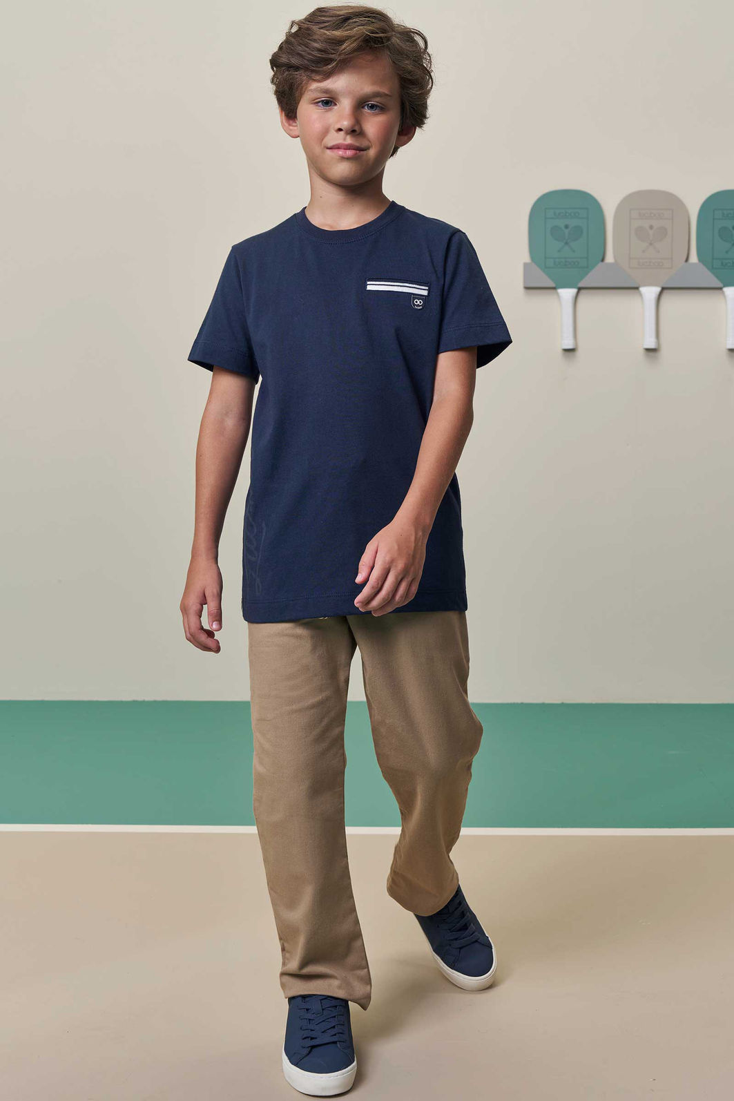 Camiseta em meia malha 98414 LucBoo Infantil Menino Camiseta em meia malha 98414 LucBoo Infantil Menino