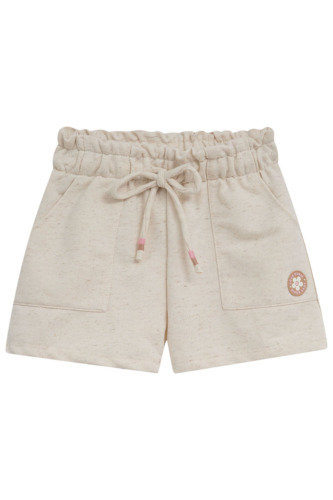 Shorts em moletom sem pelúcia 94714 Kukiê Infantil Menina