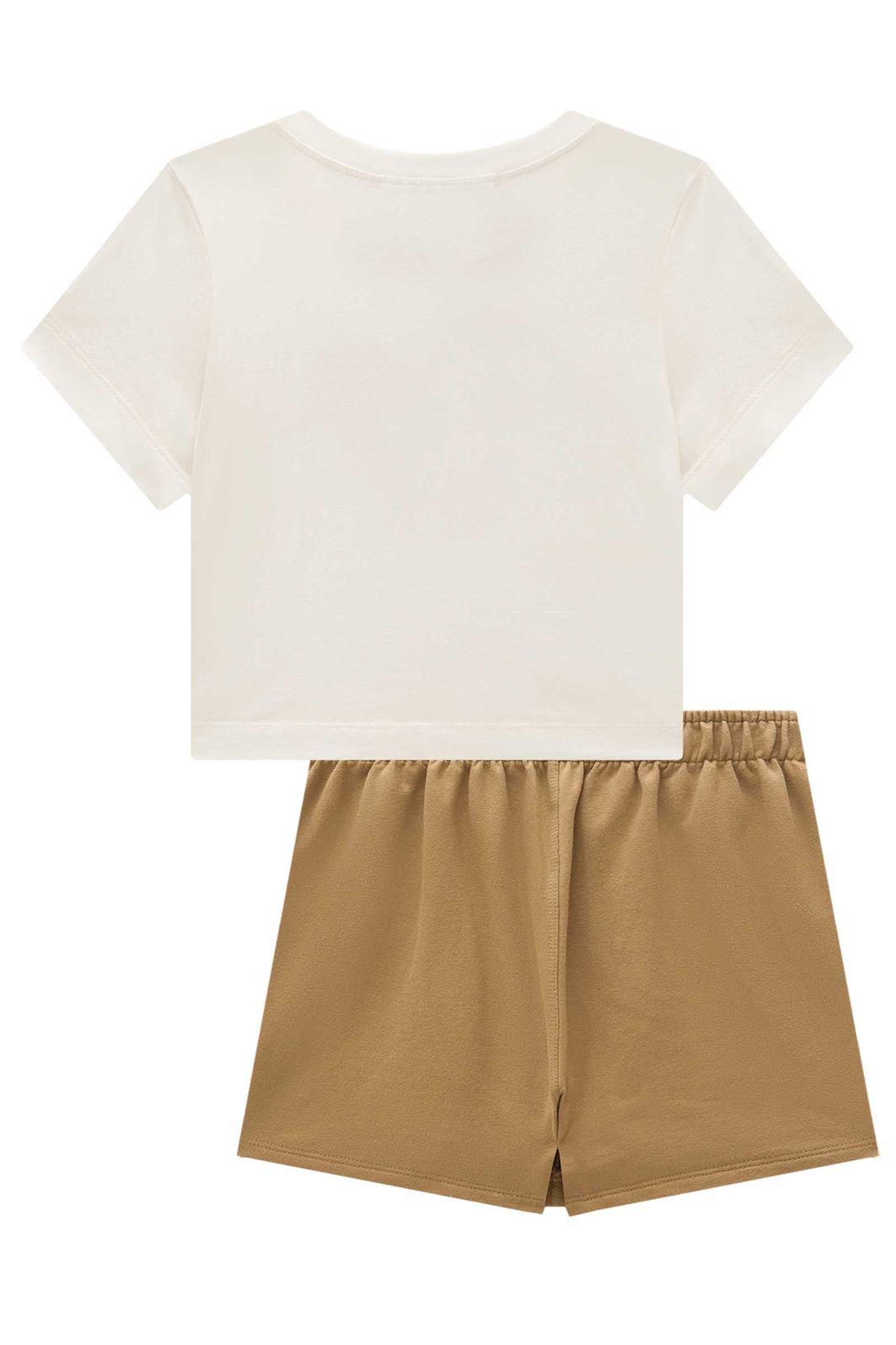 Conjunto de blusa em meia malha e short saia em moletom sem pelúcia 98574 Lilimoon Teen Menina Conjunto de blusa em meia malha e short saia em moletom sem pelúcia 98574 Lilimoon Teen Menina
