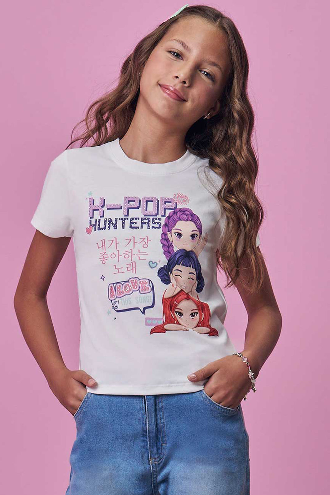 Blusa em meia malha 99098 Vic Teen Menina Blusa em meia malha 99098 Vic Teen Menina