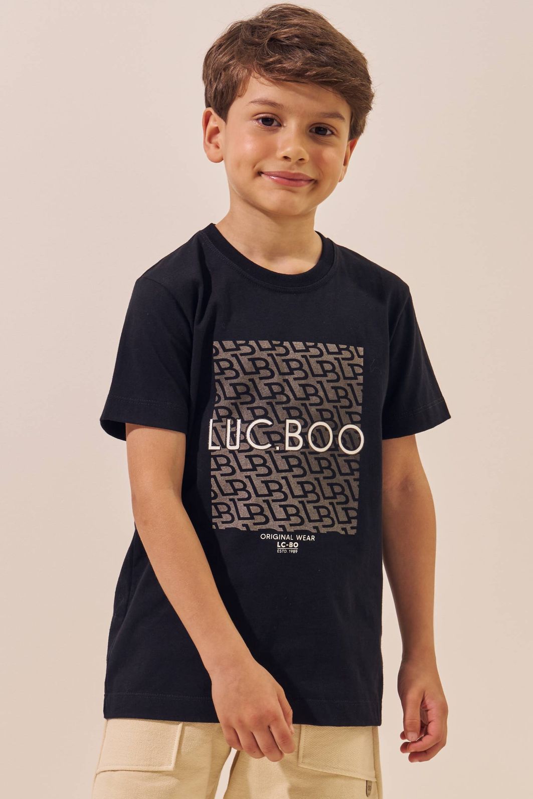 Camiseta em meia malha 96290 LucBoo Infantil Menino Camiseta em meia malha 96290 LucBoo Infantil Menino