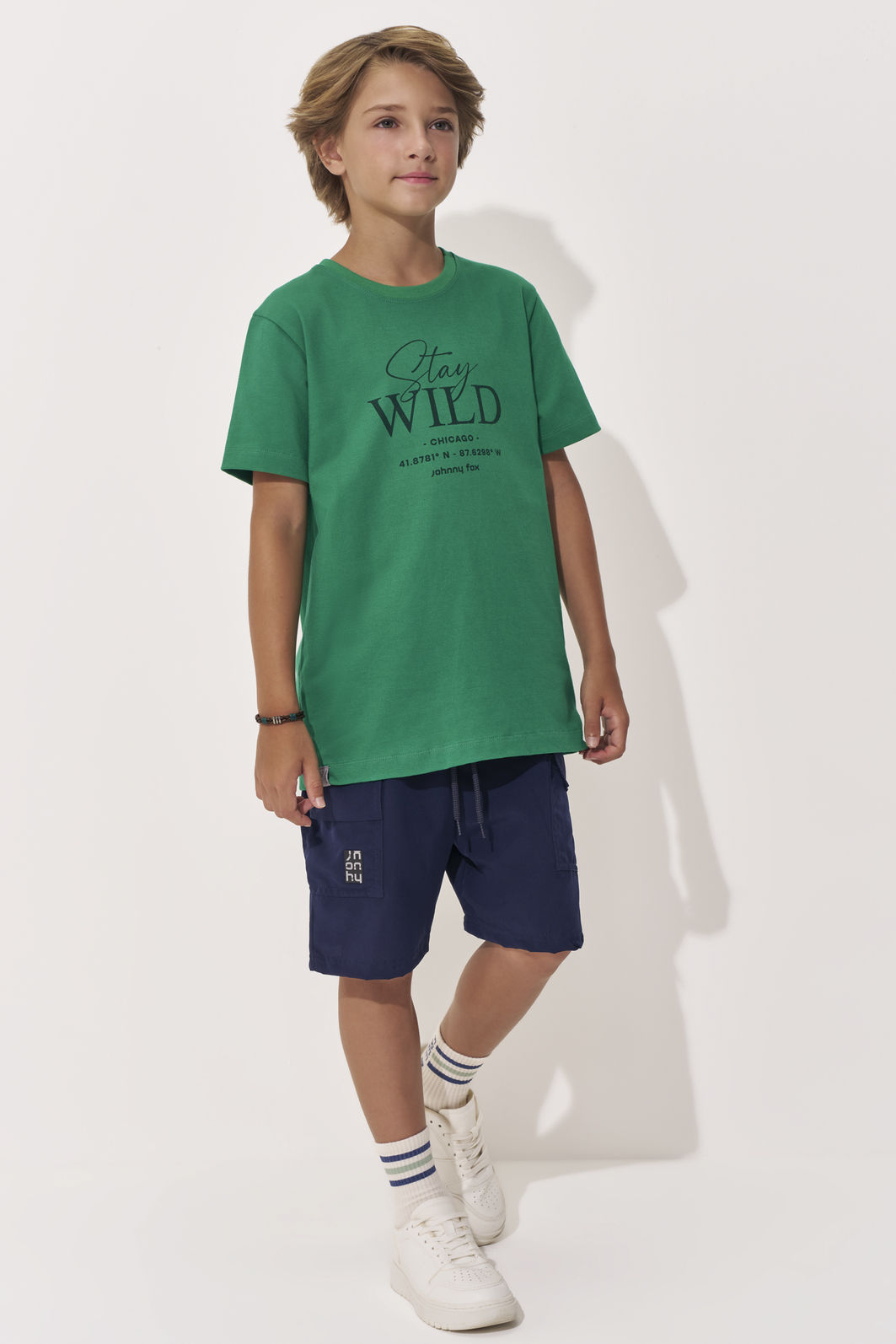 Camiseta em meia malha 97808 Johnny Fox Teen Menino Camiseta em meia malha 97808 Johnny Fox Teen Menino