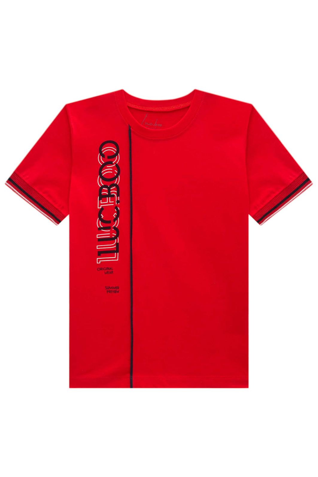 Camiseta em meia malha 96292 LucBoo Infantil Menino Camiseta em meia malha 96292 LucBoo Infantil Menino