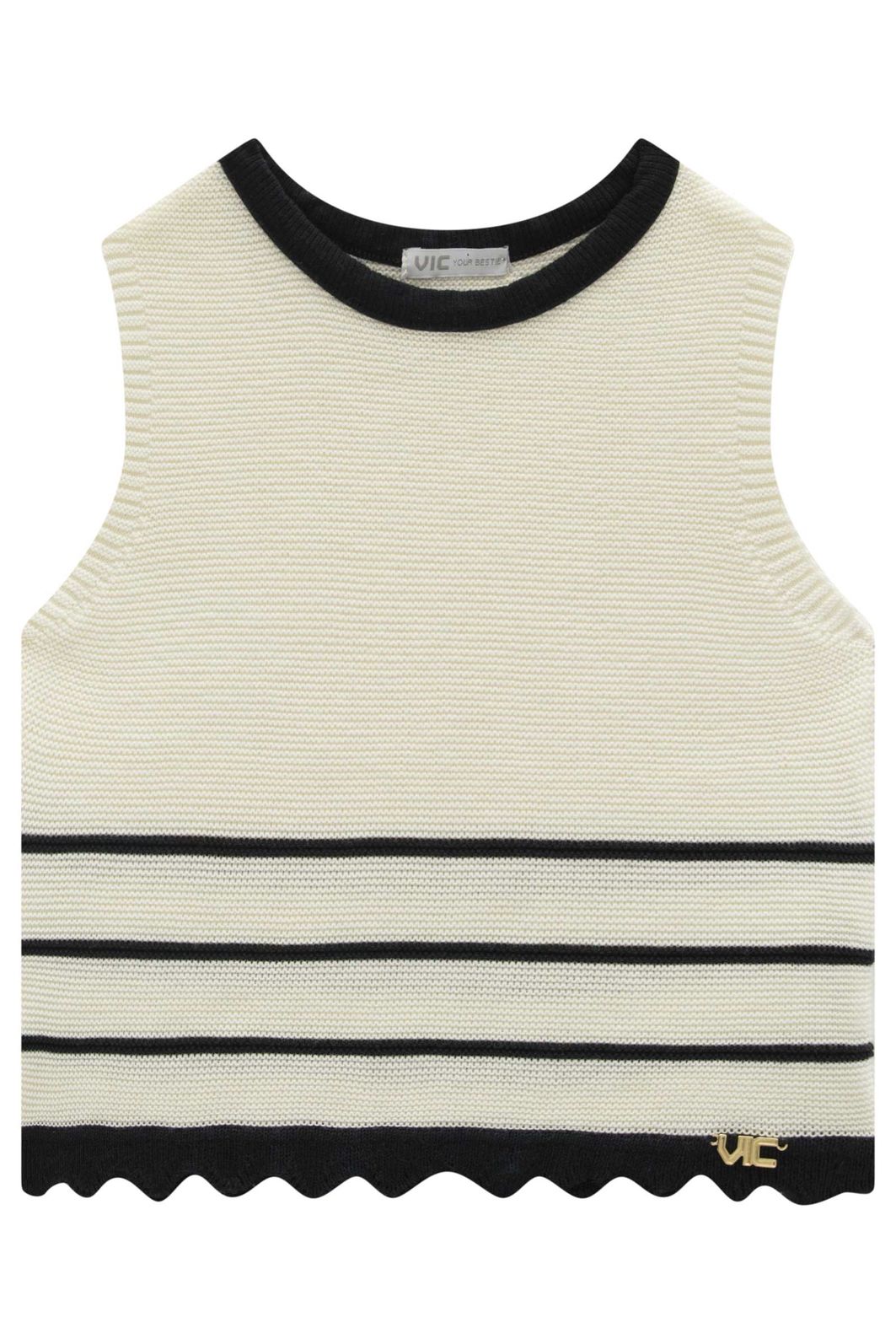 Blusa em tricô 100% algodão 98274 Vic Teen Menina Blusa em tricô 100% algodão 98274 Vic Teen Menina