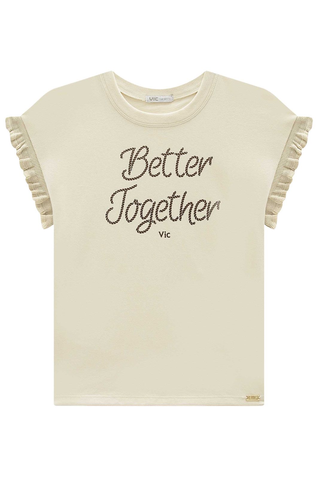 Blusa em meia malha 98905 Vic Teen Menina Blusa em meia malha 98905 Vic Teen Menina