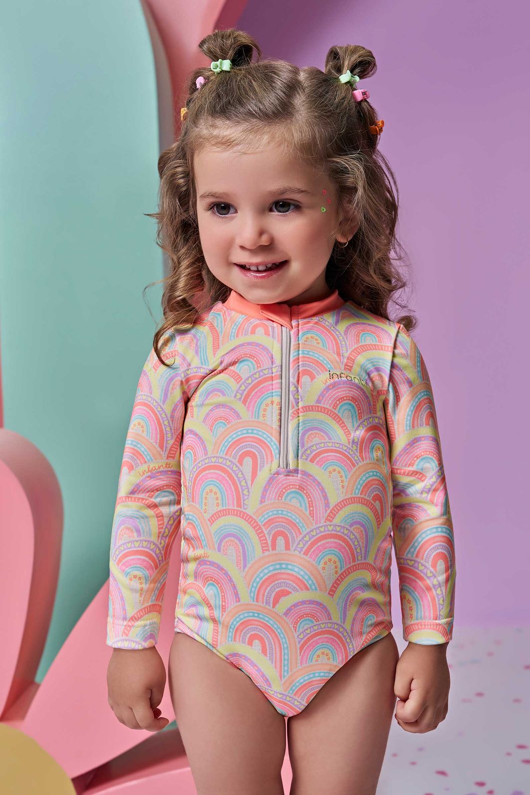 Maiô em malha UV dry com proteção UV 50+ 93185 Infanti Bebê Menina Maiô em malha UV dry com proteção UV 50+ 93185 Infanti Bebê Menina