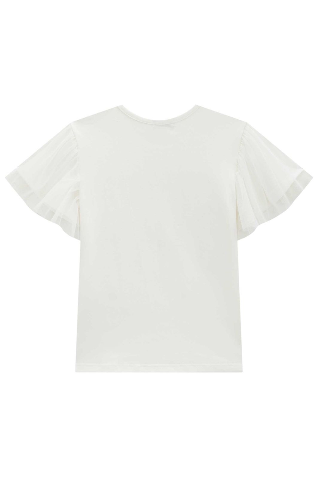 Blusa em cotton e tule 95884 Infanti Infantil Menina Blusa em cotton e tule 95884 Infanti Infantil Menina