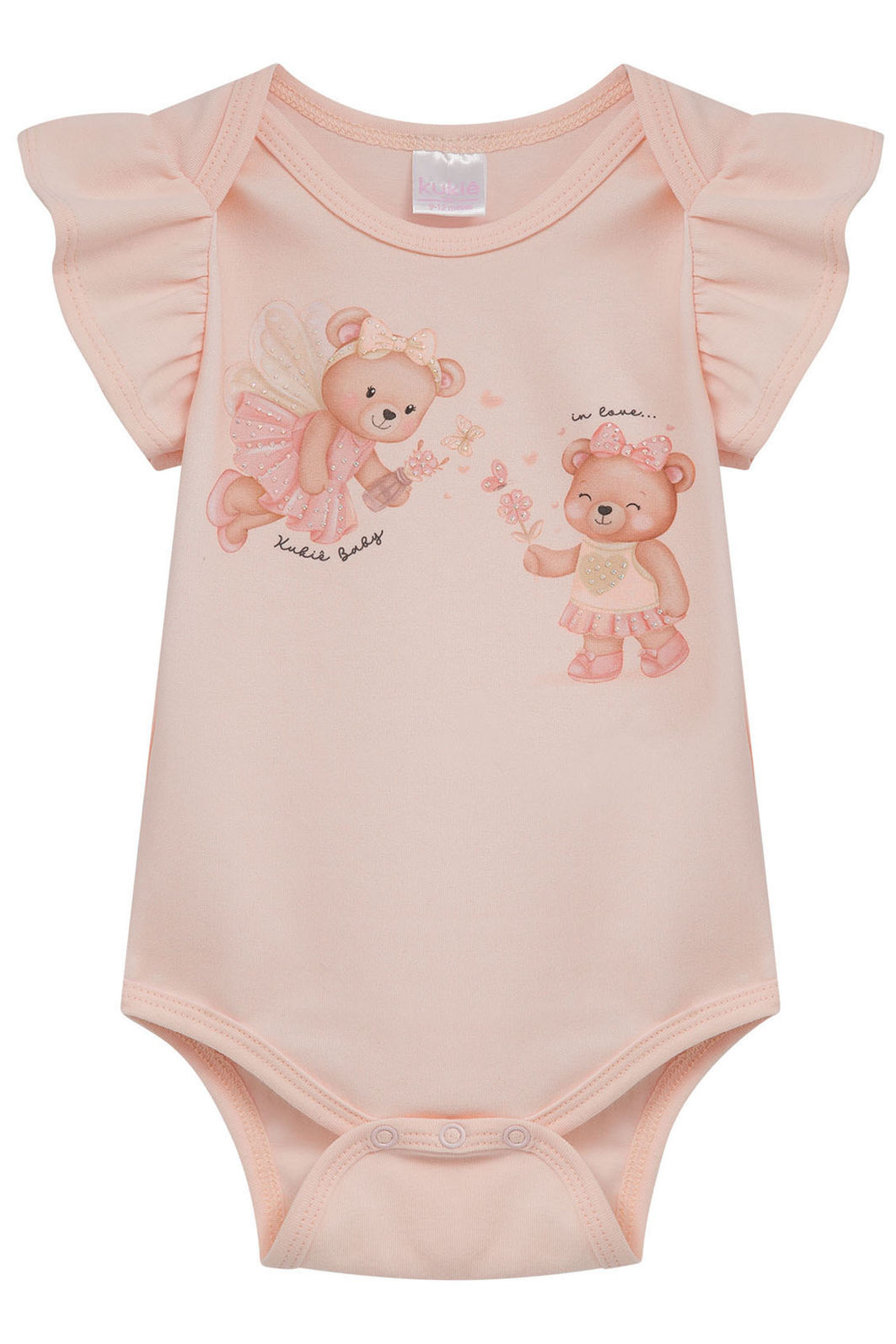 Body em cotton 94709 Kukiê Bebê Menina Body em cotton 94709 Kukiê Bebê Menina