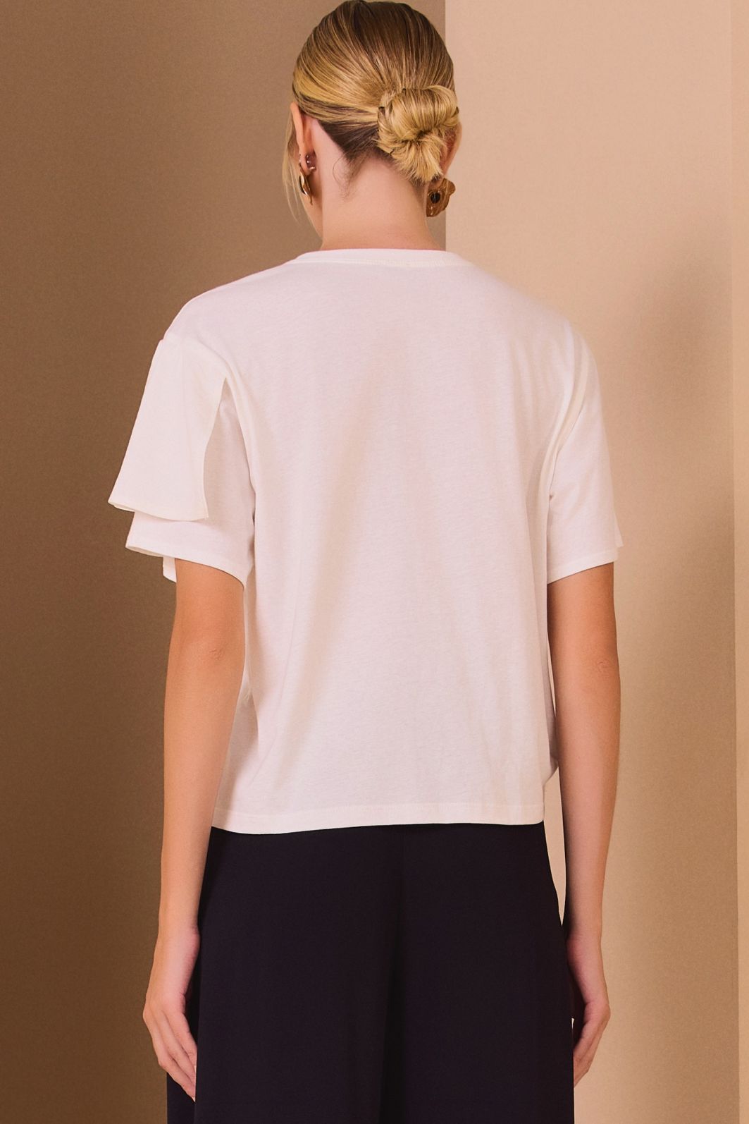 Blusa em malha de algodão premium 97871 Linzzi Blusa em malha de algodão premium 97871 Linzzi