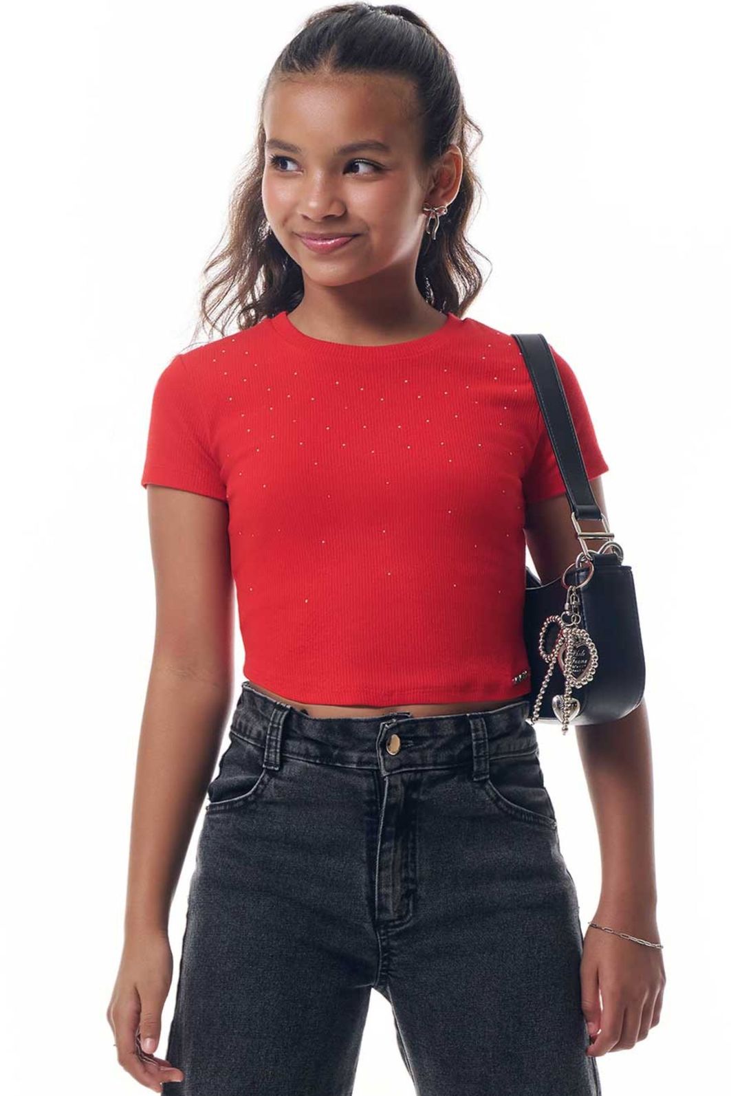 Blusa em canelado liz 95344 Vic Teen Menina Blusa em canelado liz 95344 Vic Teen Menina