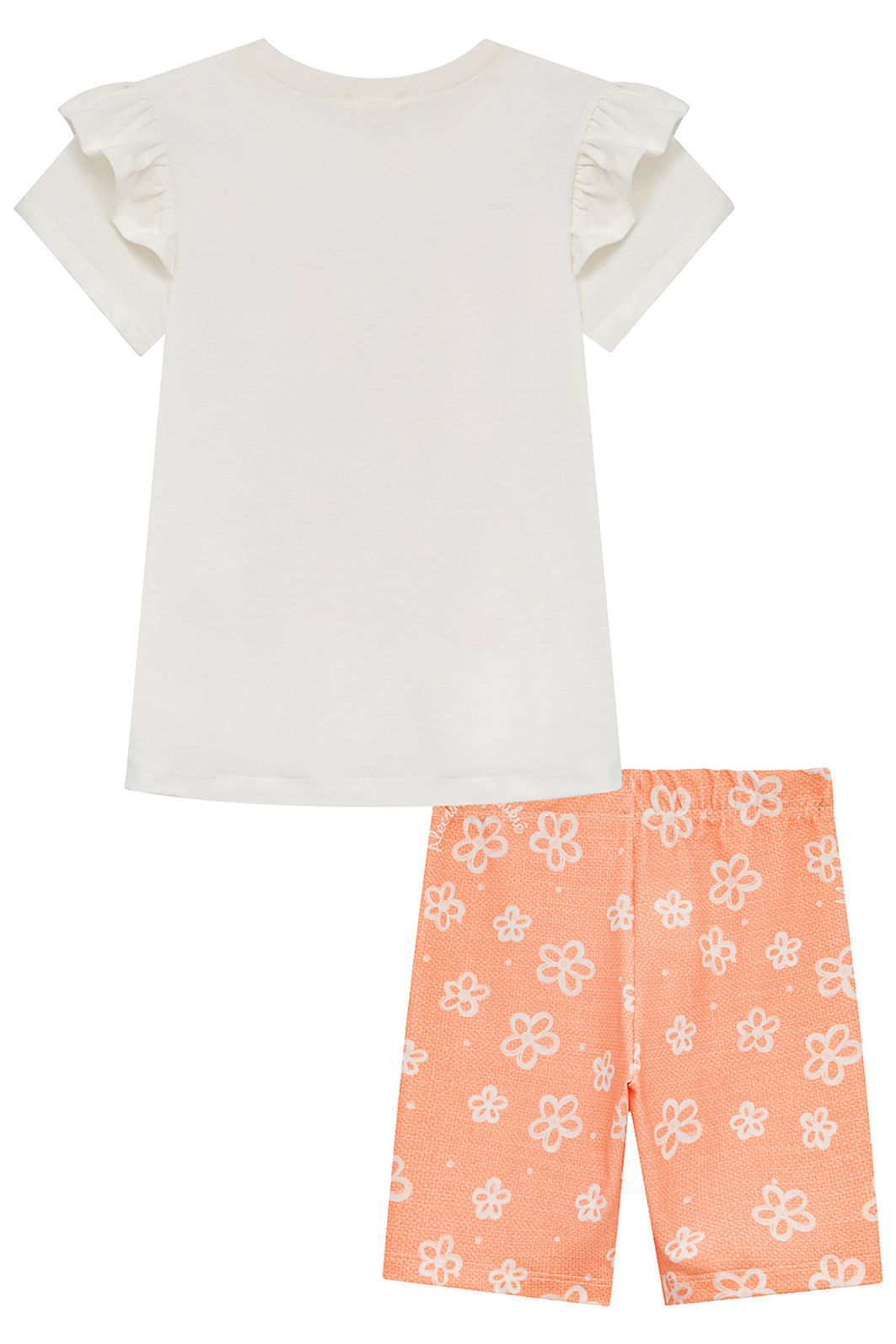 Conjunto de blusa em meia malha e bermuda biker em malha power 94806 Kukiê Infantil Menina Conjunto de blusa em meia malha e bermuda biker em malha power 94806 Kukiê Infantil Menina