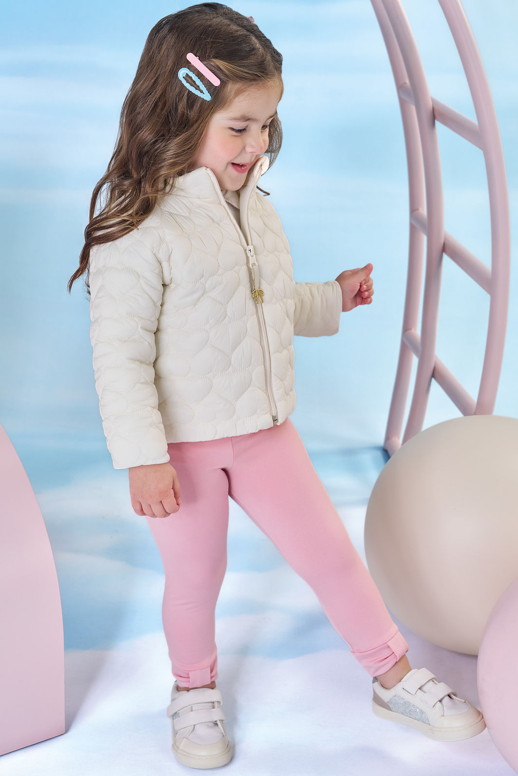 Calça legging em termoskin 90591 Kukiê Bebê Menina Calça legging em termoskin 90591 Kukiê Bebê Menina