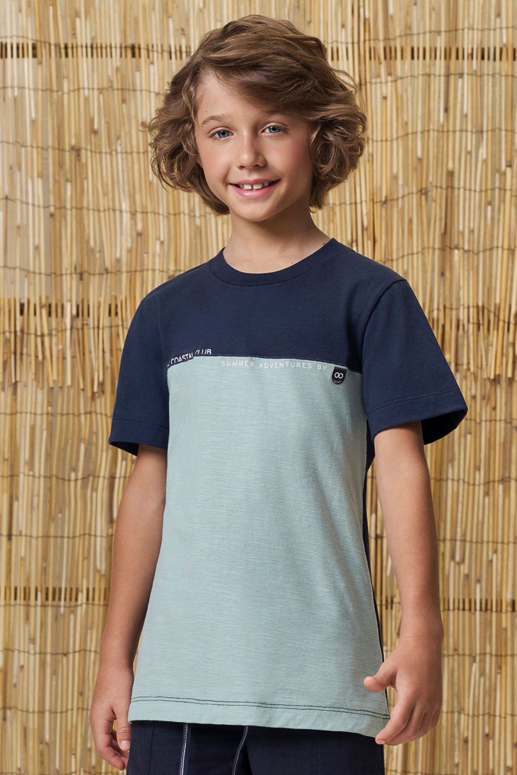 Camiseta em meia malha flamê 98757 LucBoo Infantil Menino Camiseta em meia malha flamê 98757 LucBoo Infantil Menino