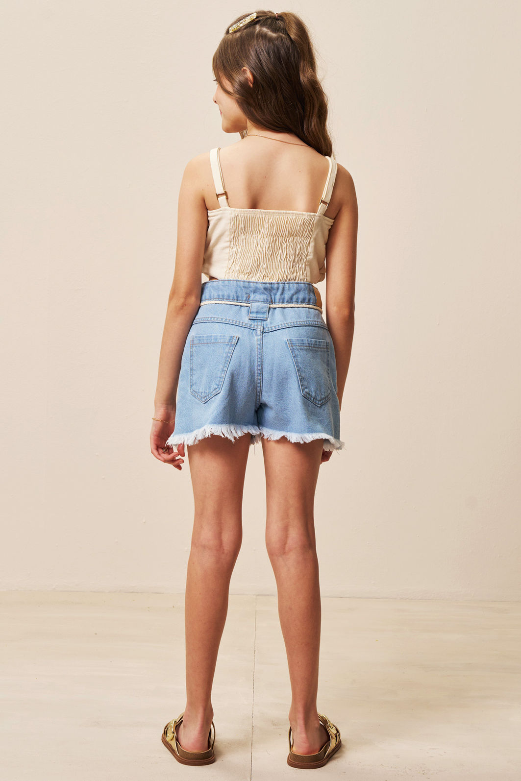 Shorts em jeans 94388 Vic Teen Menina Shorts em jeans 94388 Vic Teen Menina