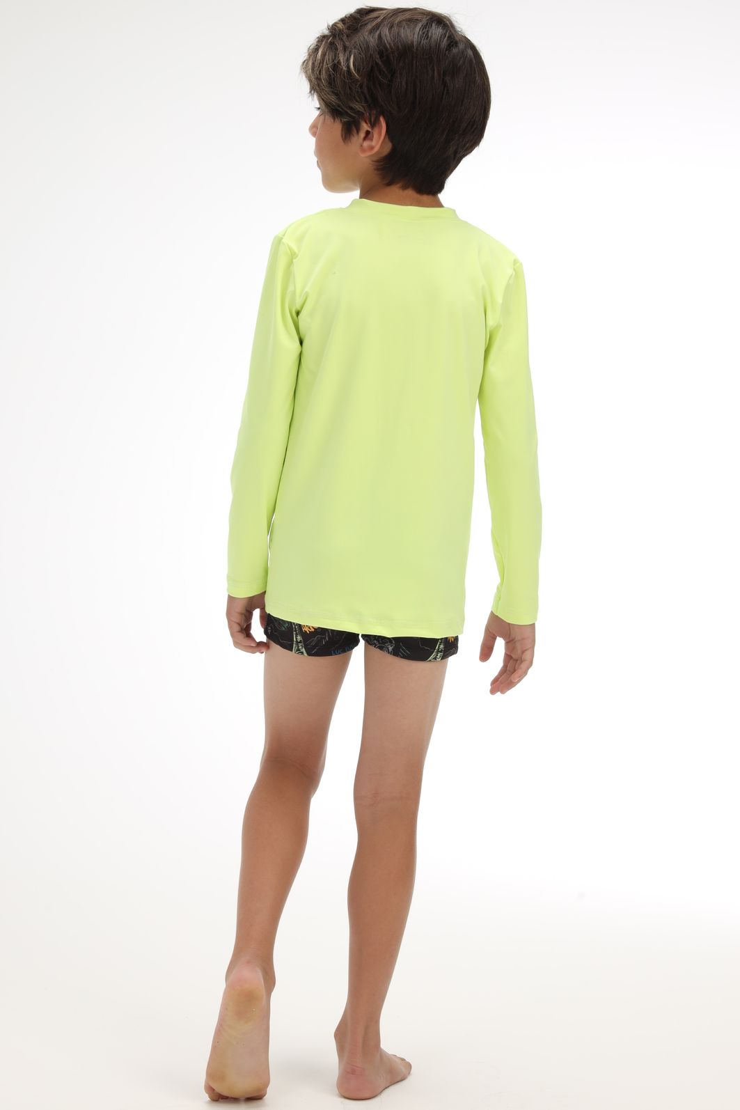 Conjunto de camiseta e sunga em malha UV dry com preoteção UV 50+ 92474 LucBoo Infantil Menino Conjunto de camiseta e sunga em malha UV dry com preoteção UV 50+ 92474 LucBoo Infantil Menino