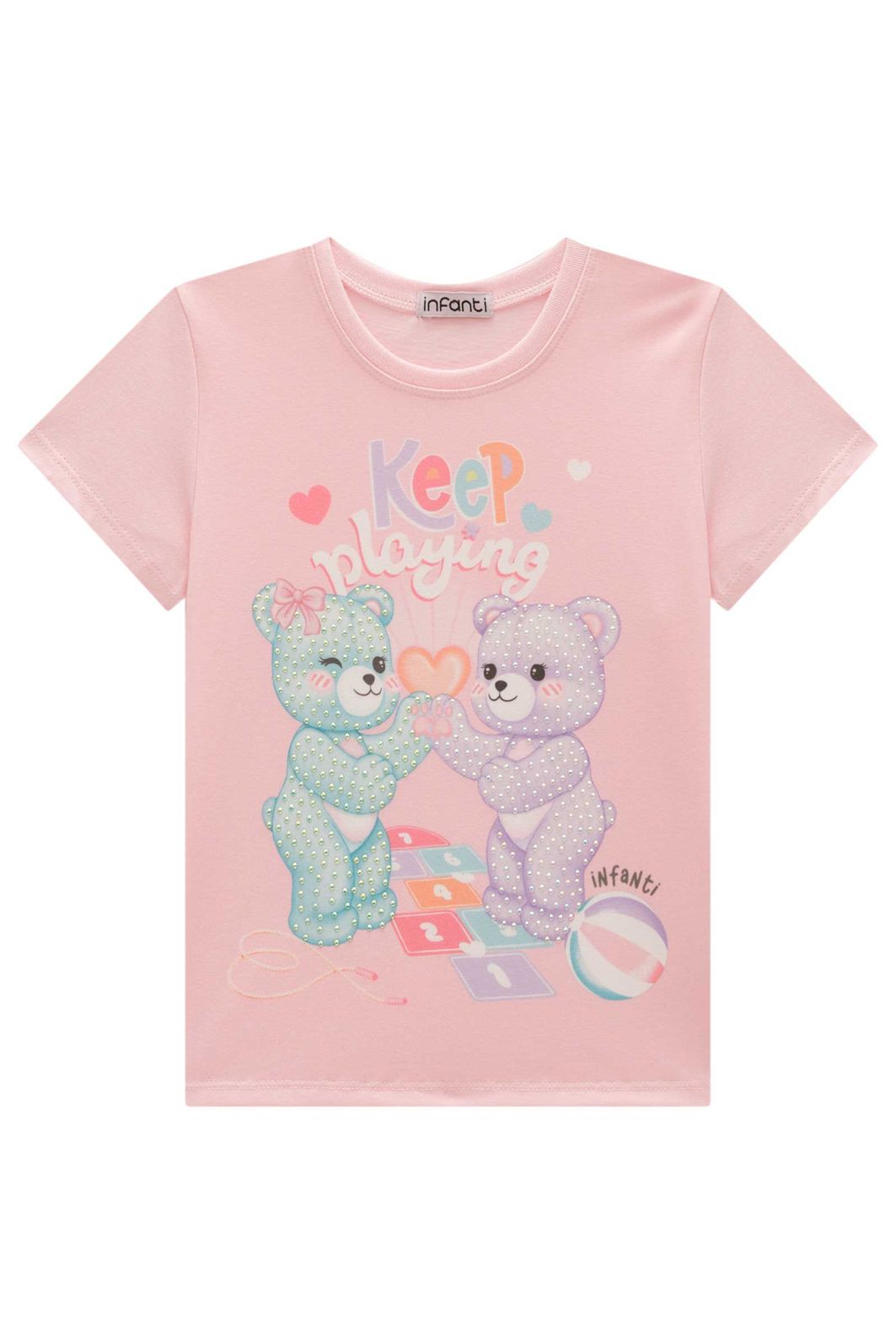 Blusa em meia malha 99303 Infanti Infantil Menina Blusa em meia malha 99303 Infanti Infantil Menina