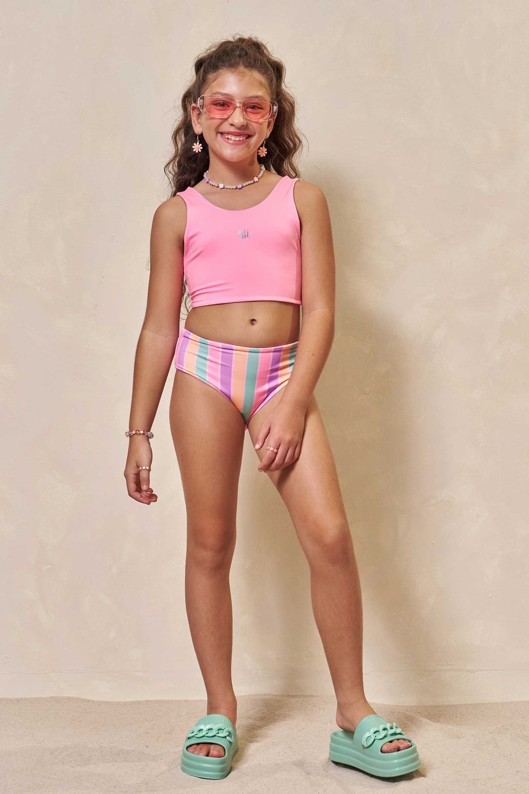 Biquíni reversível em malha UV dry com proteção UV 50+ 96464 Lilimoon Teen Menina Biquíni reversível em malha UV dry com proteção UV 50+ 96464 Lilimoon Teen Menina