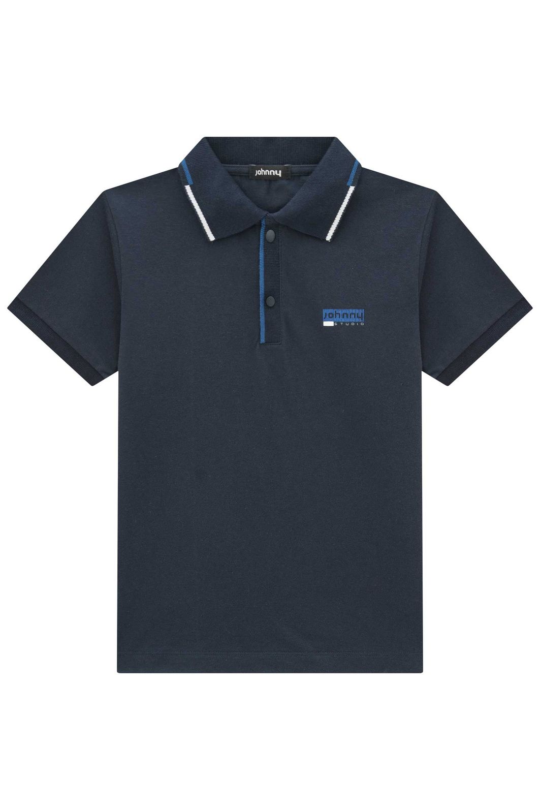 Camisa polo em piquet com elastano 97859 Johnny Fox Teen Menino Camisa polo em piquet com elastano 97859 Johnny Fox Teen Menino