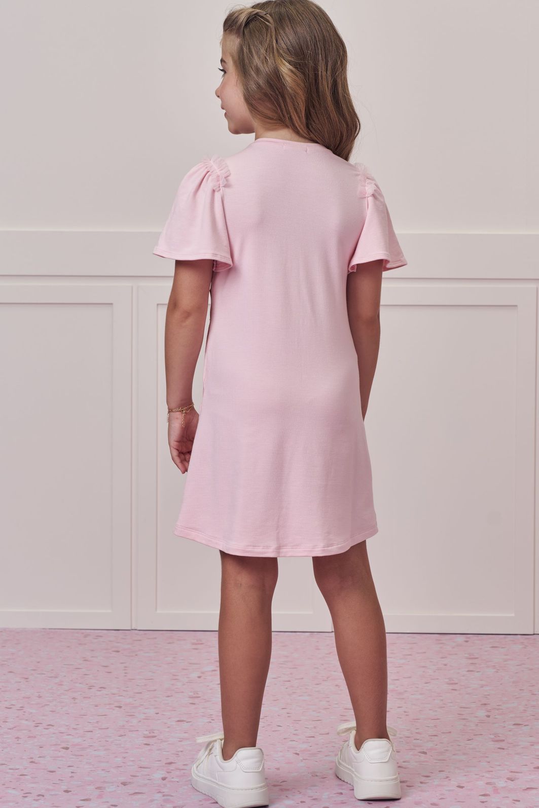 Vestido em molevisco 98765 Infanti Infantil Menina Vestido em molevisco 98765 Infanti Infantil Menina