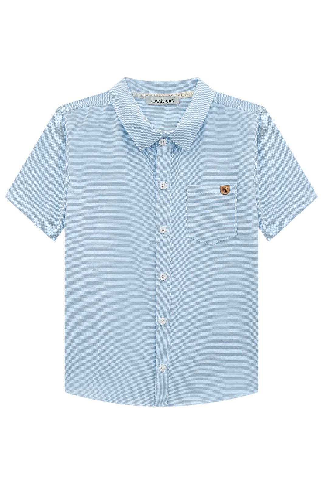 Camisa em tecido listrado 94788 LucBoo Infantil Menino Camisa em tecido listrado 94788 LucBoo Infantil Menino
