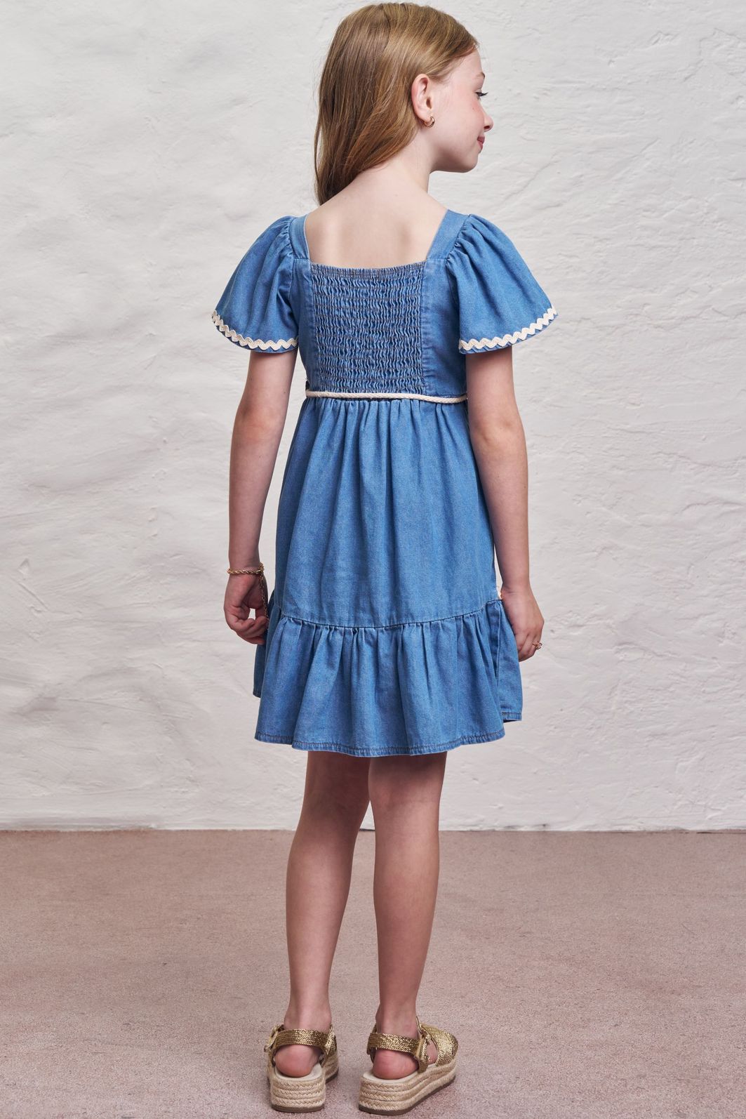 Vestido em jeans teca 98808 Infanti Infantil Menina Vestido em jeans teca 98808 Infanti Infantil Menina