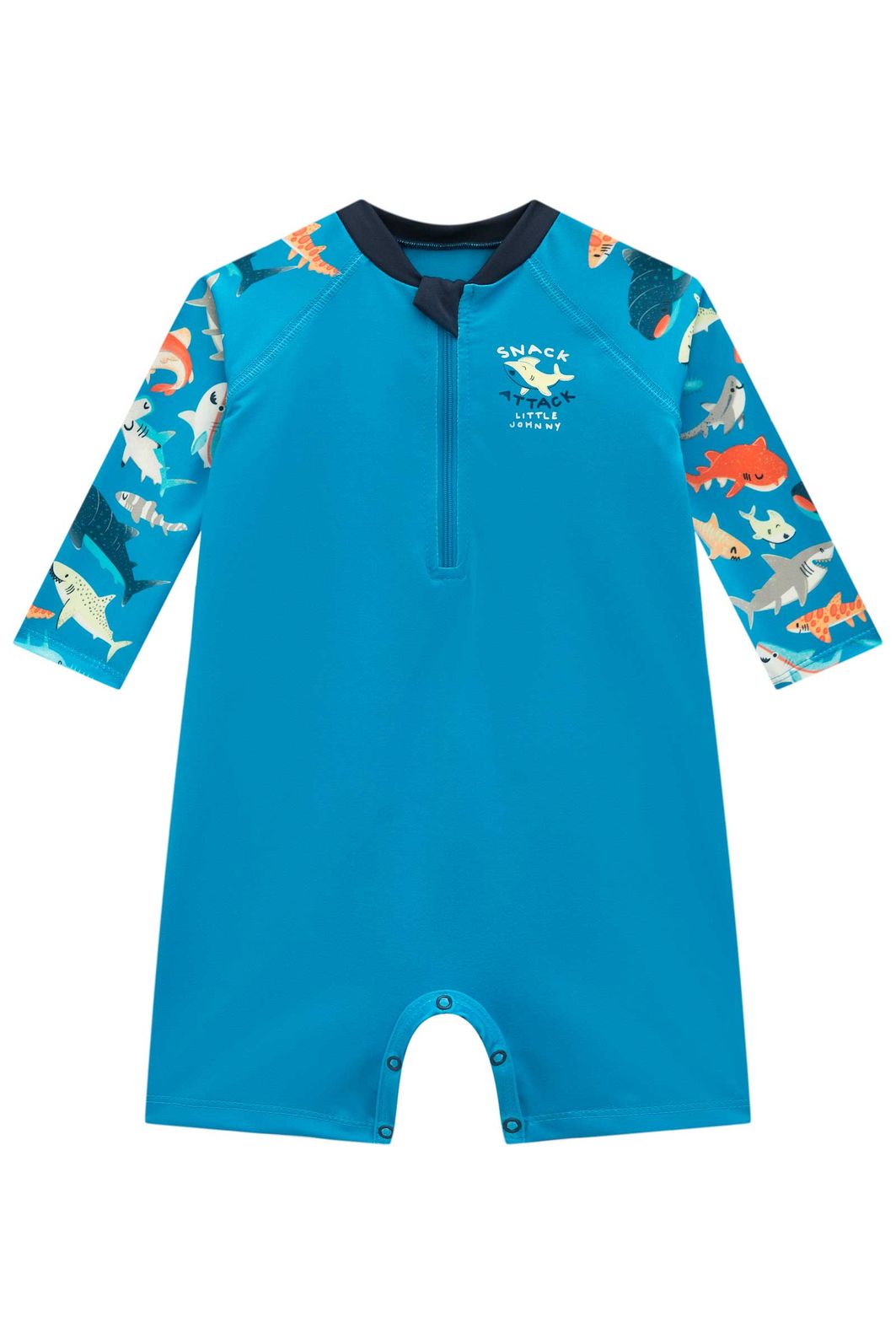 Macacão em malha uv dry com proteção UV50+ 95741 Johnny Fox Bebê Menino Macacão em malha uv dry com proteção UV50+ 95741 Johnny Fox Bebê Menino