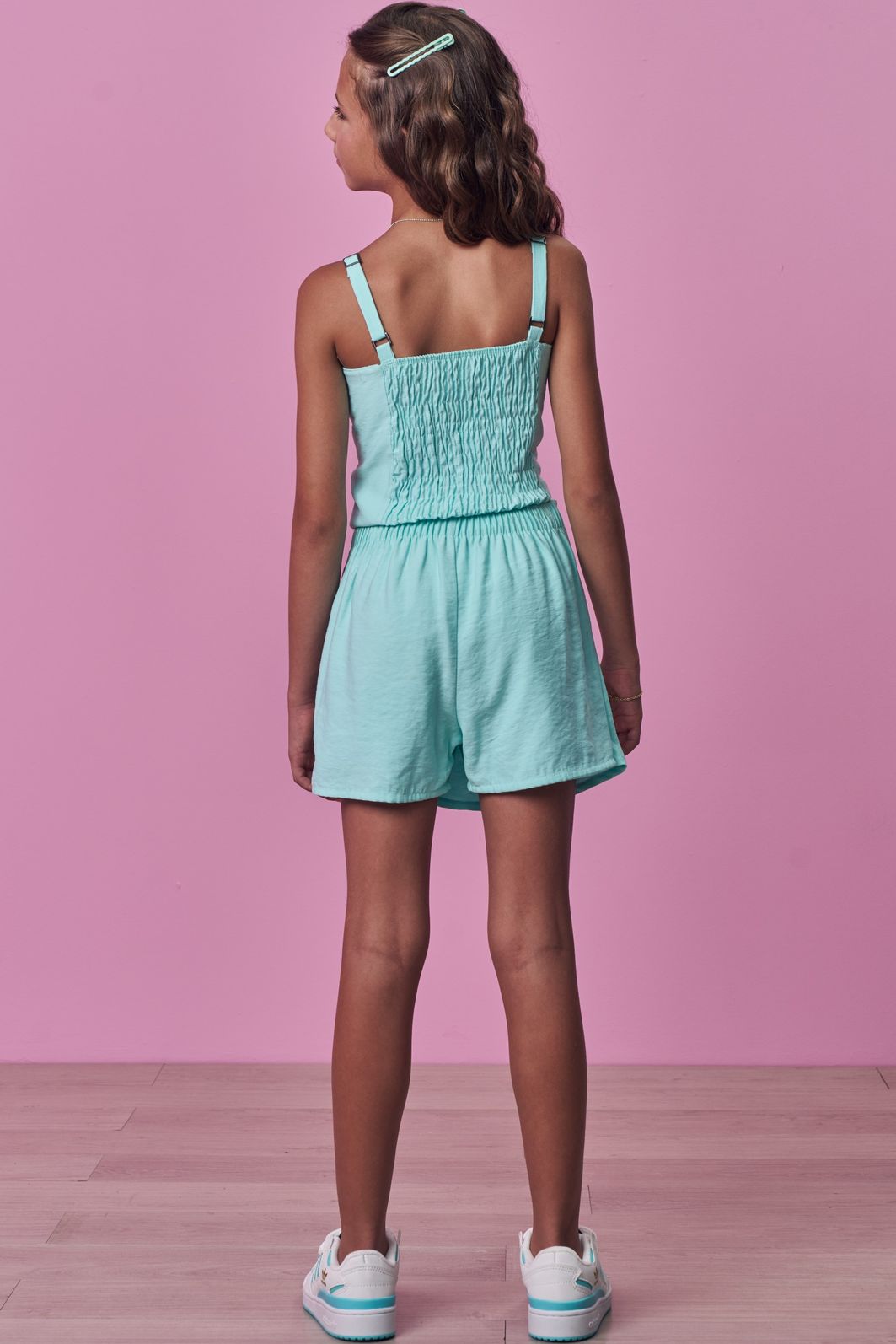 Conjunto de regata e short saia em alfaiataria fresh 98211 Vic Teen Menina