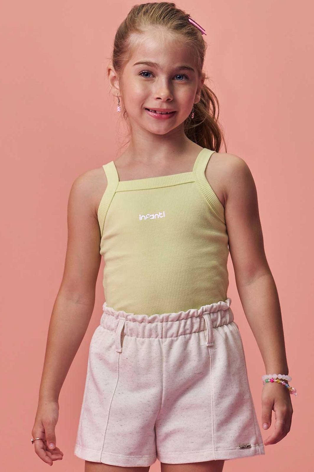 Regata em canelado liz 99658 Infanti Infantil Menina Regata em canelado liz 99658 Infanti Infantil Menina
