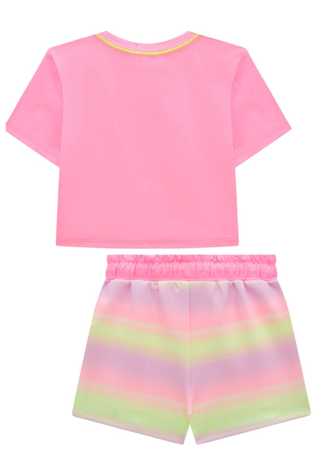 Conjunto de blusa em malha poliamida e short saia em fly tech 98813 Infanti Infantil Menina Conjunto de blusa em malha poliamida e short saia em fly tech 98813 Infanti Infantil Menina