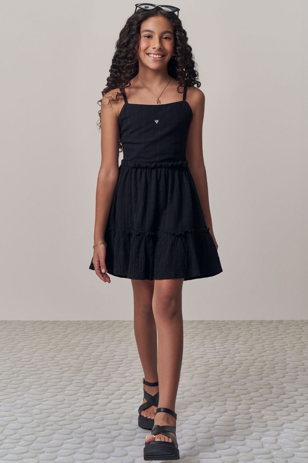 Vestido em tecido plano aimee 98180 Lilimoon Teen Menina Vestido em tecido plano aimee 98180 Lilimoon Teen Menina